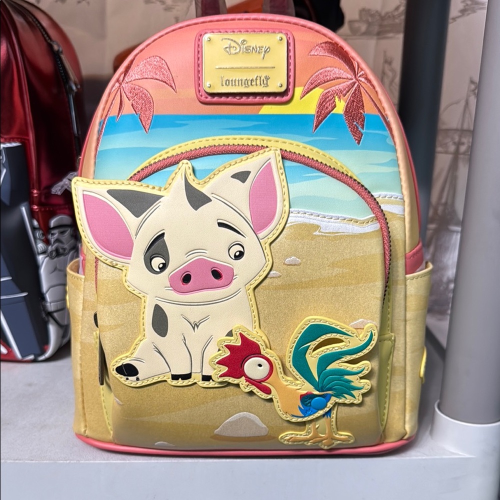 Loungefly Disney Moana Hei Hei and Pua Mini Backpack